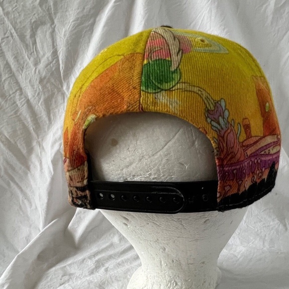 Rick & Morty Bio World Swim Hat Trucker Cap Snapback Multi-Colored - Picture 4 of 6